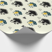 "Thunderstorm Elegance: ☁️en ⚡ Inpakpapier. Cadeaupapier (Hoek)