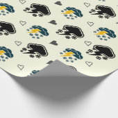 "Thunderstorm Elegance: ☁️en ⚡ Inpakpapier. Cadeaupapier (Hoek)