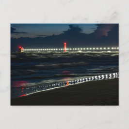 Thunderstorm in Grand Haven State Park Briefkaart