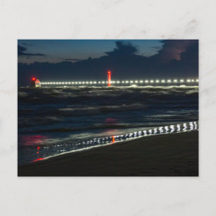 Thunderstorm in Grand Haven State Park Briefkaart