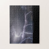 Thunderstorm Lightning Sky Clouds Zee, 252 artikel Legpuzzel (Verticaal)