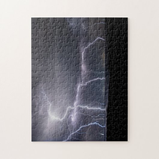 Thunderstorm Lightning Sky Clouds Zee, 252 artikel Legpuzzel (Verticaal)