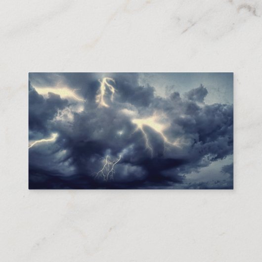 Thunderstorm Lightning Visitekaartje (Achterkant)