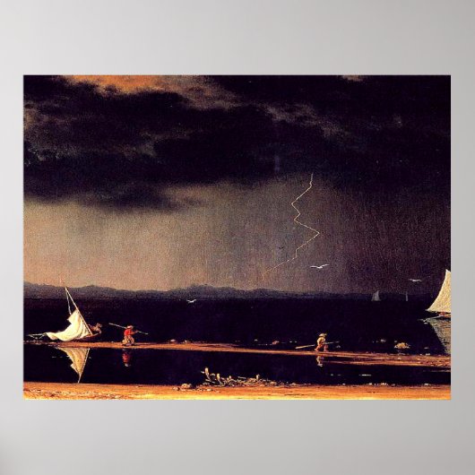 Thunderstorm op de baai van Narragansett, beroemde Poster (Voorkant)