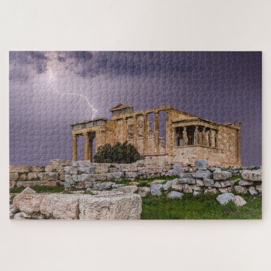 Thunderstorm over Acropolis Athene, Griekenland, E Legpuzzel (Horizontaal)