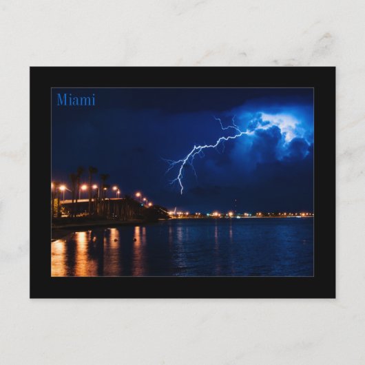 Thunderstorm over Miami - Briefkaart (Voorkant)