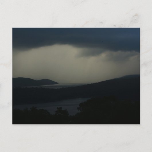 Thunderstorm over Quabbin Reservoir Briefkaart (Voorkant)