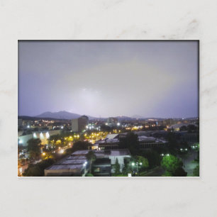 Thunderstorm over Thessaloniki, Griekenland Briefkaart
