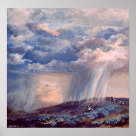 Thunderstorm Quail Poster (Voorkant)