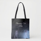 Thunderstorm Rain Lightning Storm Canvas tas (Voorkant)