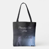 Thunderstorm Rain Lightning Storm Canvas tas (Achterkant)