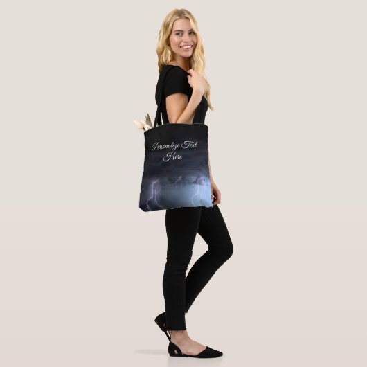 Thunderstorm Rain Lightning Storm Canvas tas (Op model)