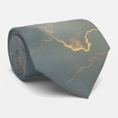 Thunderstorm Tie/Krawatte mit Blitzd Stropdas (Opgerold)