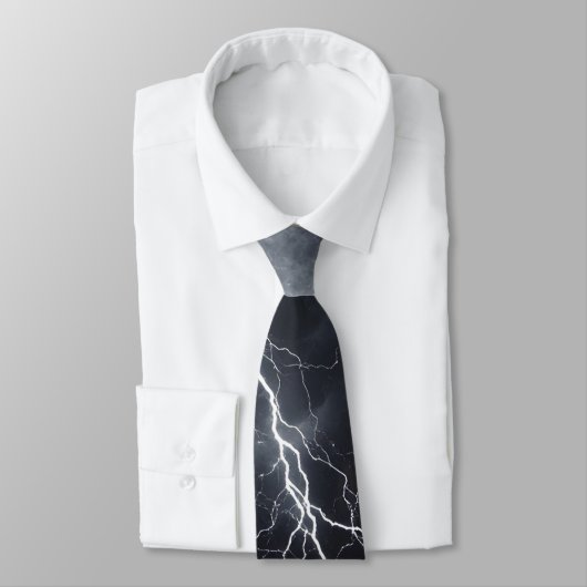 Thunderstorm Tie/Krawatte mit Blitzd Stropdas (Gebonden)
