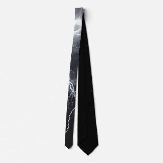 Thunderstorm Tie/Krawatte mit Blitzd Stropdas (Achterkant)