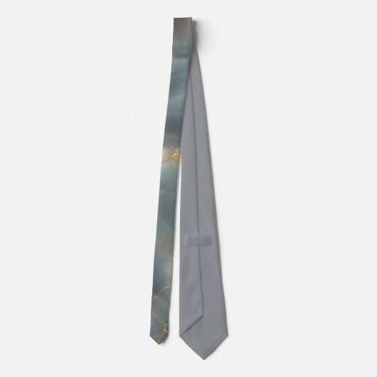 Thunderstorm Tie/Krawatte mit Blitzd Stropdas (Achterkant)
