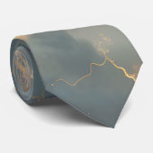 Thunderstorm Tie/Krawatte mit Blitzd Stropdas (Opgerold)