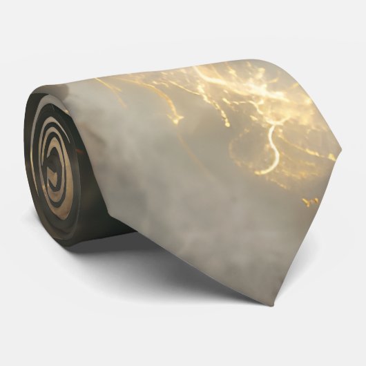 Thunderstorm Tie/Krawatte mit Blitzd Stropdas (Opgerold)