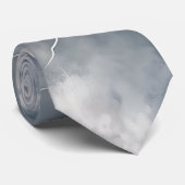 Thunderstorm Tie/Krawatte mit Blitzd Stropdas (Opgerold)
