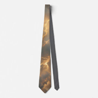 Thunderstorm Tie/Krawatte mit Blitzd Stropdas