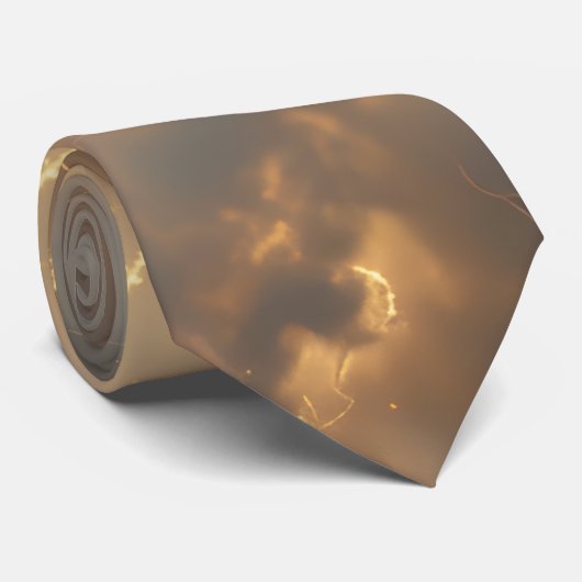 Thunderstorm Tie/Krawatte mit Blitzd Stropdas (Opgerold)
