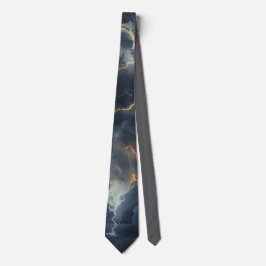Thunderstorm Tie/Krawatte mit Blitzd Stropdas