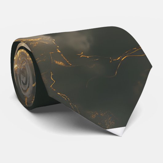 Thunderstorm Tie/Krawatte mit Blitzd Stropdas (Opgerold)