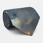 Thunderstorm Tie/Krawatte mit Blitzd Stropdas (Opgerold)