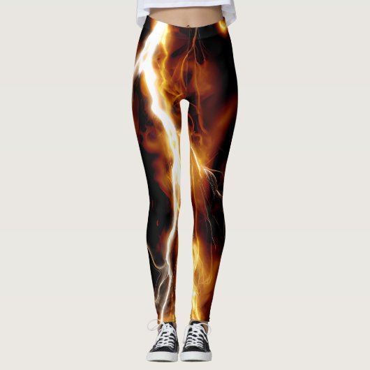 Thunderstrike Glow Yoga Leggings (Voorkant)