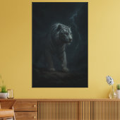 Thunderstrike White Tiger – Stormborn King Canvas Afdruk (Insitu (Woonkamer))