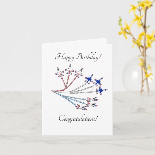 Thundervogels -  - Birthday Card White Kaart (Gele Bloem)