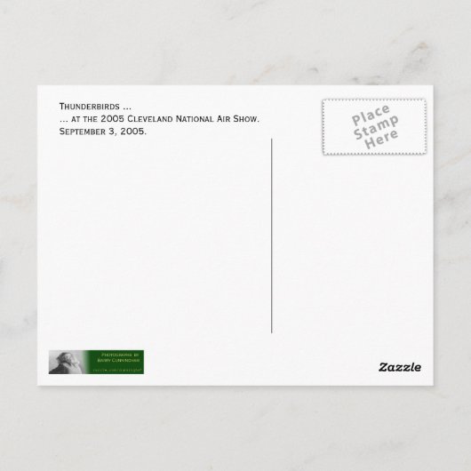 Thundervogels ... briefkaart (Achterkant)