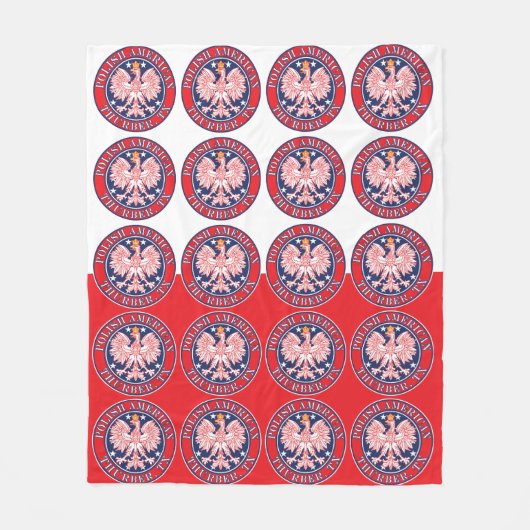 Thurber Texas Poolse Amerikaanse adelaar Fleece Deken (Voorkant)