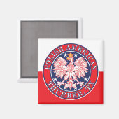 Thurber Texas Poolse Amerikaanse adelaar Magneet (Voorkant / Achterkant)