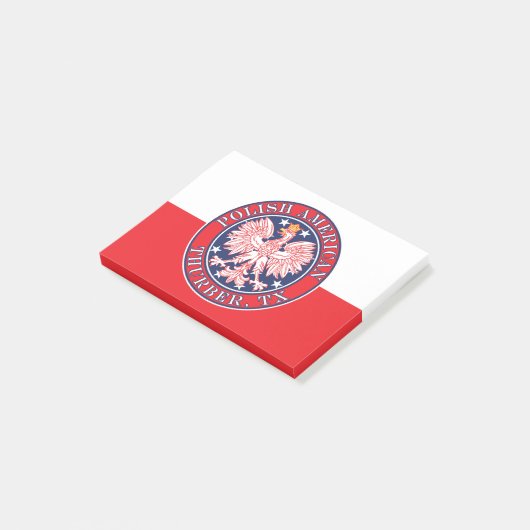 Thurber Texas Poolse Amerikaanse adelaar Post-it® Notes (Schuin)