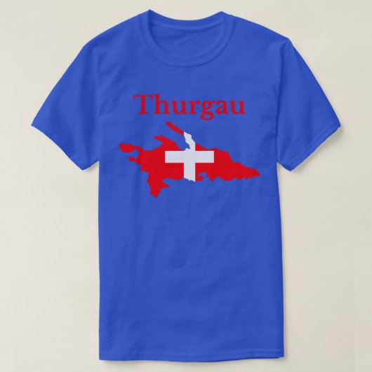 Thurgau Canton Zwitserland T-shirt (Design voorkant)