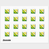 Thurgau Flag Gem Ronde Sticker (Vel)