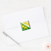Thurgau Flag Gem Ronde Sticker (Envelop)