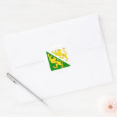 Thurgau Flag Ronde Sticker (Envelop)