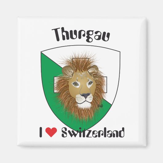 Thurgau Schweiz Suisse Svizzera Magnet (Voorkant)