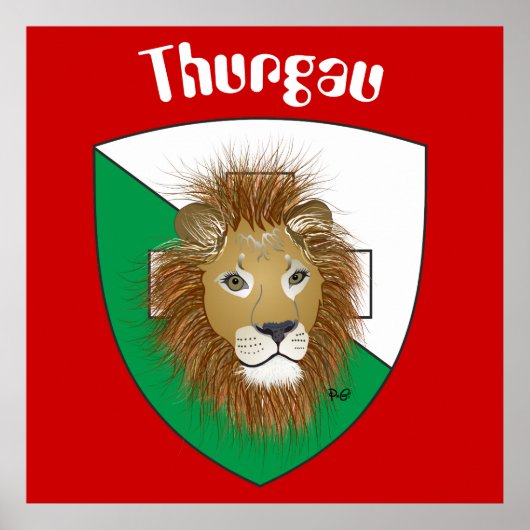 Thurgau Schweiz Zwitserland Poster (Voorkant)