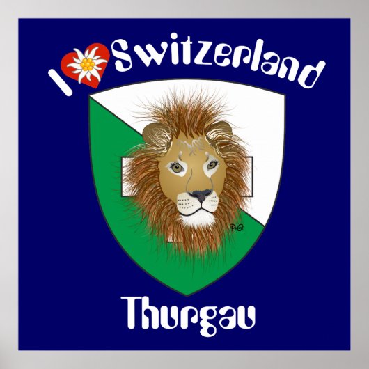Thurgau Schweiz Zwitserland Poster (Voorkant)