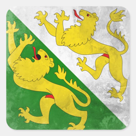 Thurgau Vierkante Sticker (Voorkant)