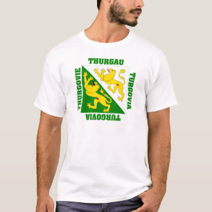 Thurgau Zwitserland Kanton Flag T-shirt