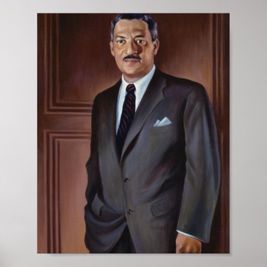 Thurgood Marshall portret van Betsy Graves Reyneau Poster (Voorkant)
