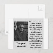 Thurgood Marshall quote Briefkaart (Voorkant / Achterkant)