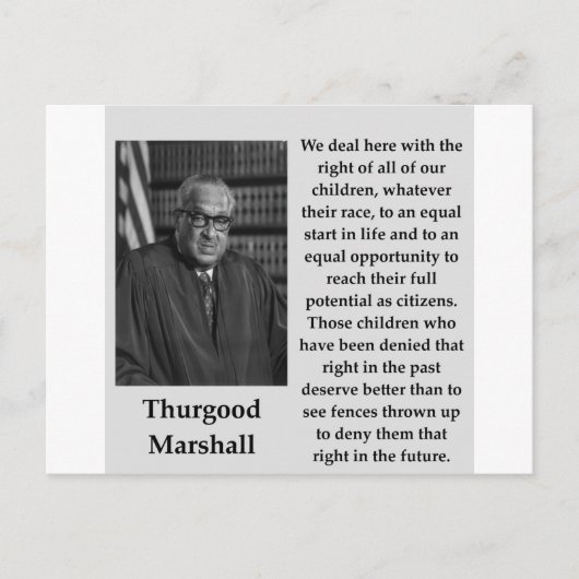 Thurgood Marshall quote Briefkaart (Voorkant)