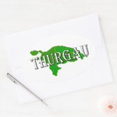 Thurgovia - Thurgau Ovale Sticker (Envelop)