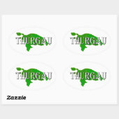 Thurgovia - Thurgau Ovale Sticker (Vel)