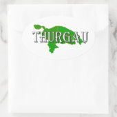 Thurgovia - Thurgau Ovale Sticker (Tas)